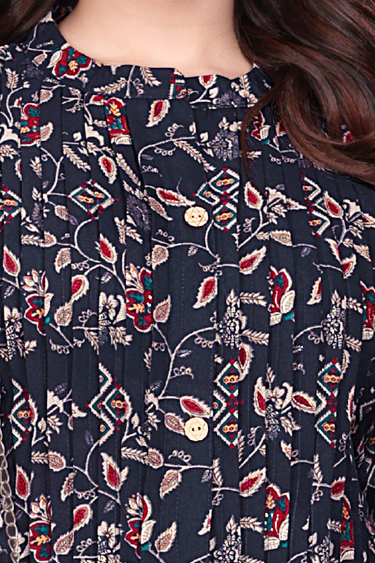 Midnight Indigo cotton Tunic Top